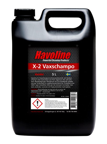 Havoline X-2 Vaxschampo. 5 liter
