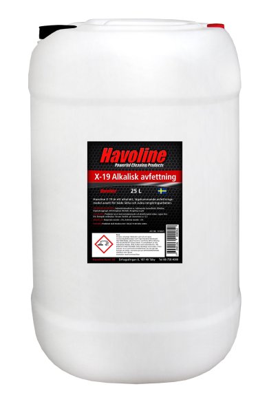 Havoline X-19 Alkaliskt Avfettning Lågskum. 25 liter
