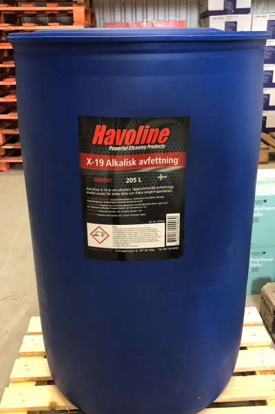 Havoline X-19 Alkaliskt Avfettning Lågskum. 205 liter
