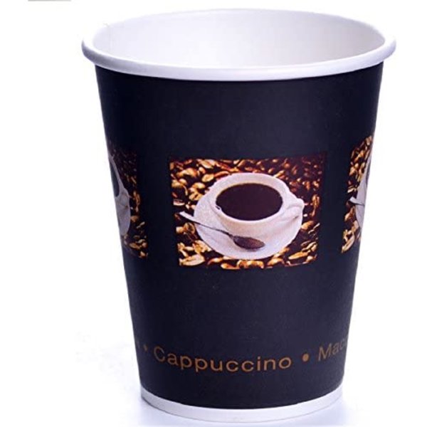 Kaffebägare Hot Cup Lines/Beans 24 cl .1 Kartong à 1000 st